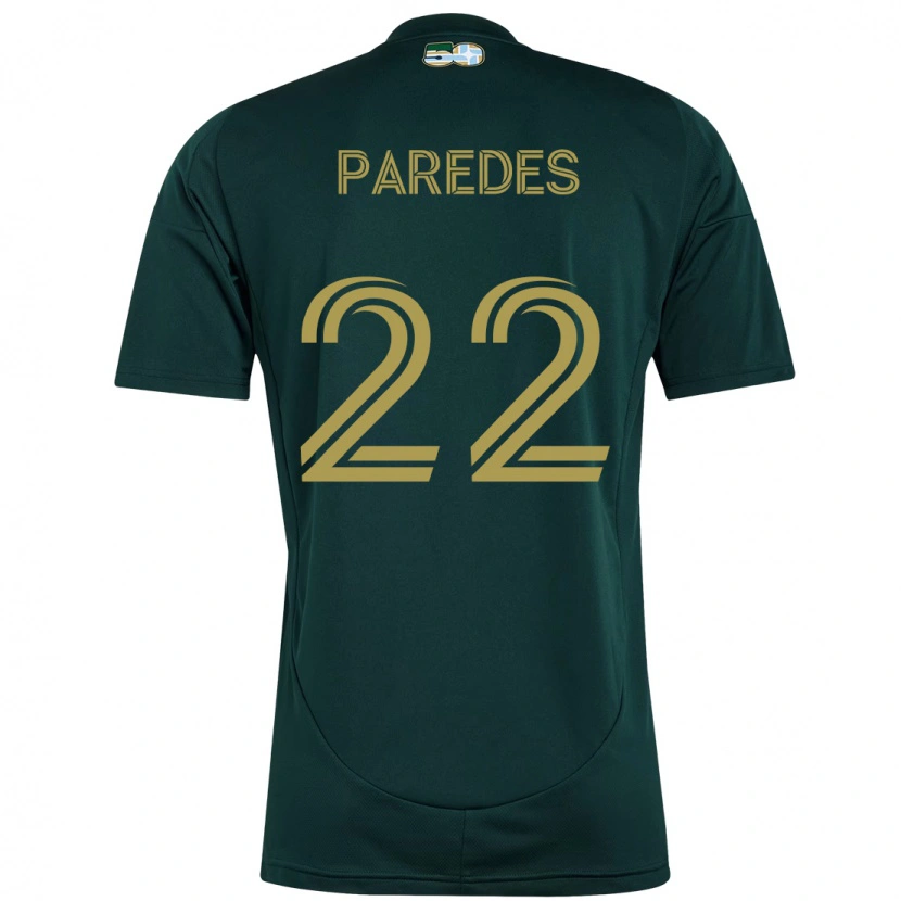 Danxen Mujer Camiseta Cristhian Paredes #22 Beige Verde 1ª Equipación 2025/26 La Camisa