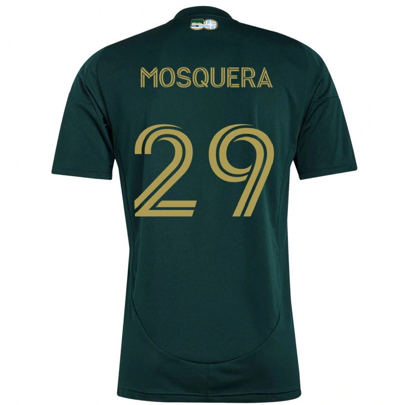 Danxen Mujer Camiseta Juan Mosquera #29 Beige Verde 1ª Equipación 2025/26 La Camisa