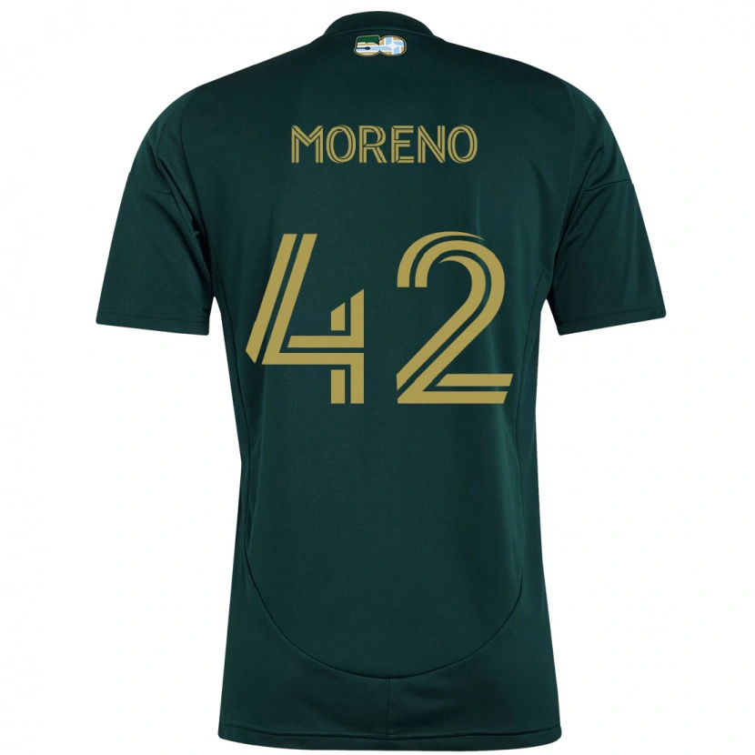Danxen Mujer Camiseta Alexis Moreno #42 Beige Verde 1ª Equipación 2025/26 La Camisa