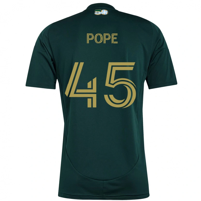 Danxen Mujer Camiseta Blake Pope #45 Beige Verde 1ª Equipación 2025/26 La Camisa
