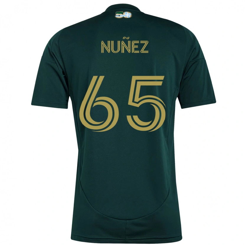 Danxen Mujer Camiseta Daniel Núñez #65 Beige Verde 1ª Equipación 2025/26 La Camisa