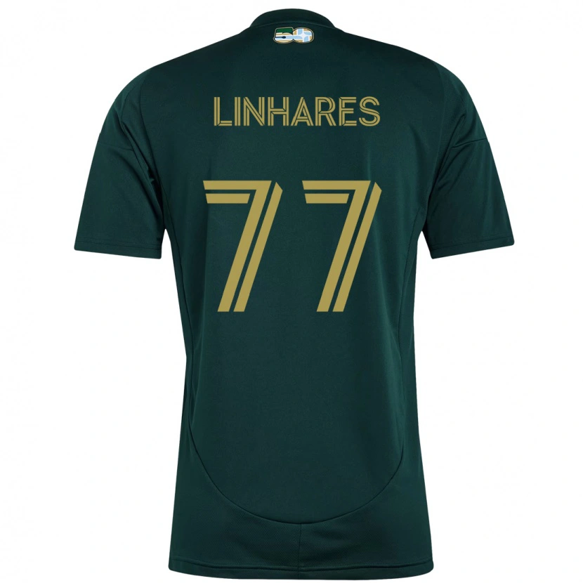 Danxen Mujer Camiseta Kyle Linhares #77 Beige Verde 1ª Equipación 2025/26 La Camisa