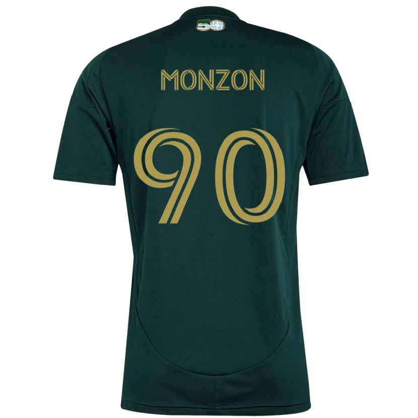 Danxen Mujer Camiseta Florián Monzón #90 Beige Verde 1ª Equipación 2025/26 La Camisa