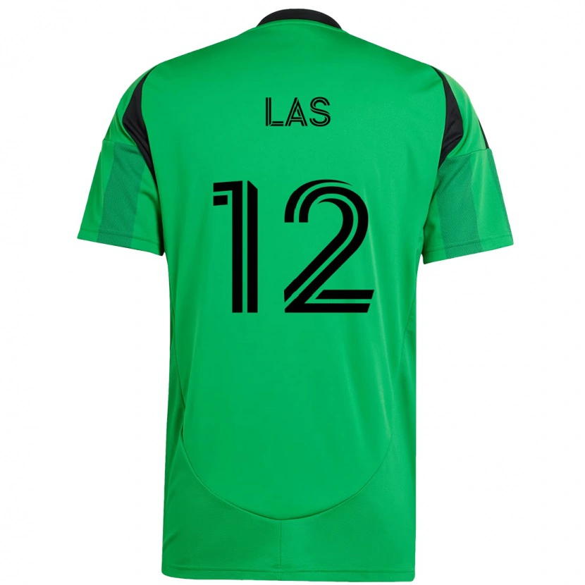 Danxen Mujer Camiseta Damian Las #12 Blanco Verde 1ª Equipación 2025/26 La Camisa