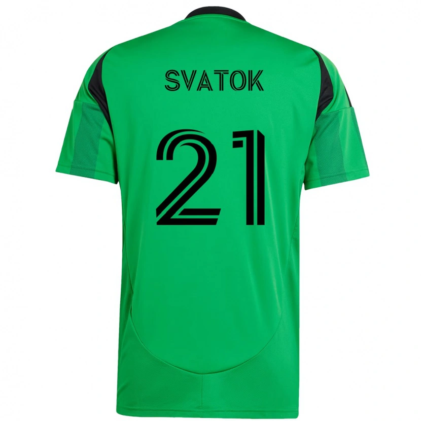 Danxen Mujer Camiseta Oleksandr Svatok #21 Blanco Verde 1ª Equipación 2025/26 La Camisa