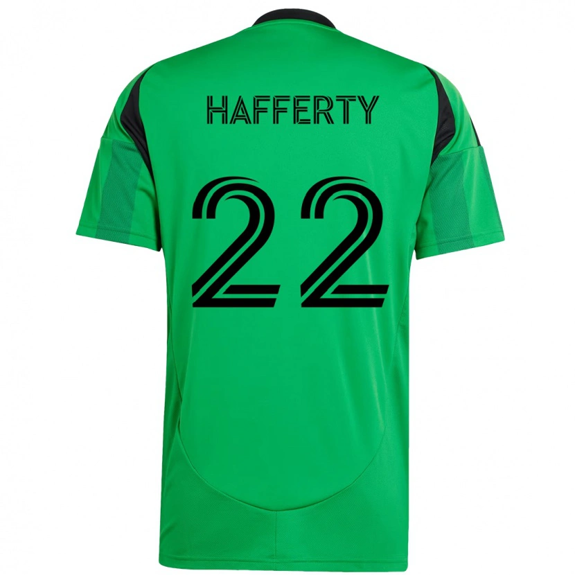 Danxen Mujer Camiseta Joe Hafferty #22 Blanco Verde 1ª Equipación 2025/26 La Camisa