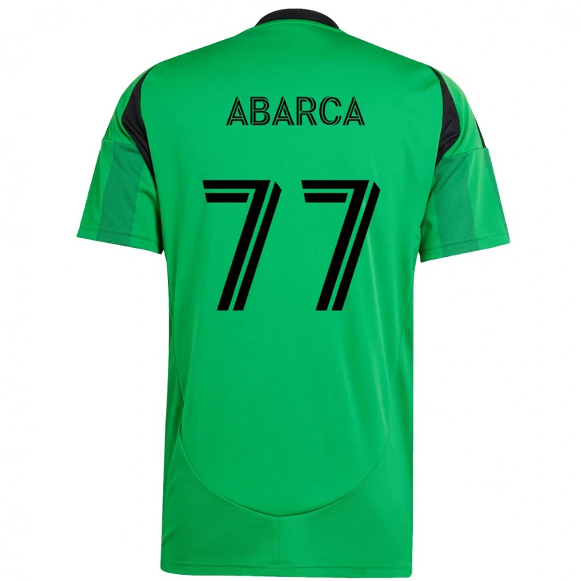 Danxen Mujer Camiseta Diego Abarca #77 Blanco Verde 1ª Equipación 2025/26 La Camisa