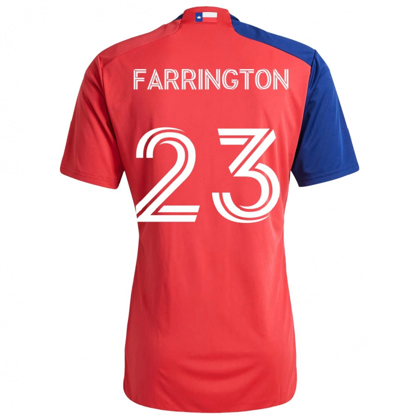 Danxen Mujer Camiseta Logan Farrington #23 Azul Claro Rojo 1ª Equipación 2025/26 La Camisa