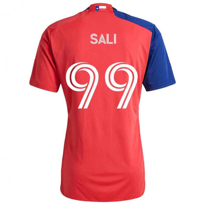 Danxen Mujer Camiseta Enes Sali #99 Azul Claro Rojo 1ª Equipación 2025/26 La Camisa