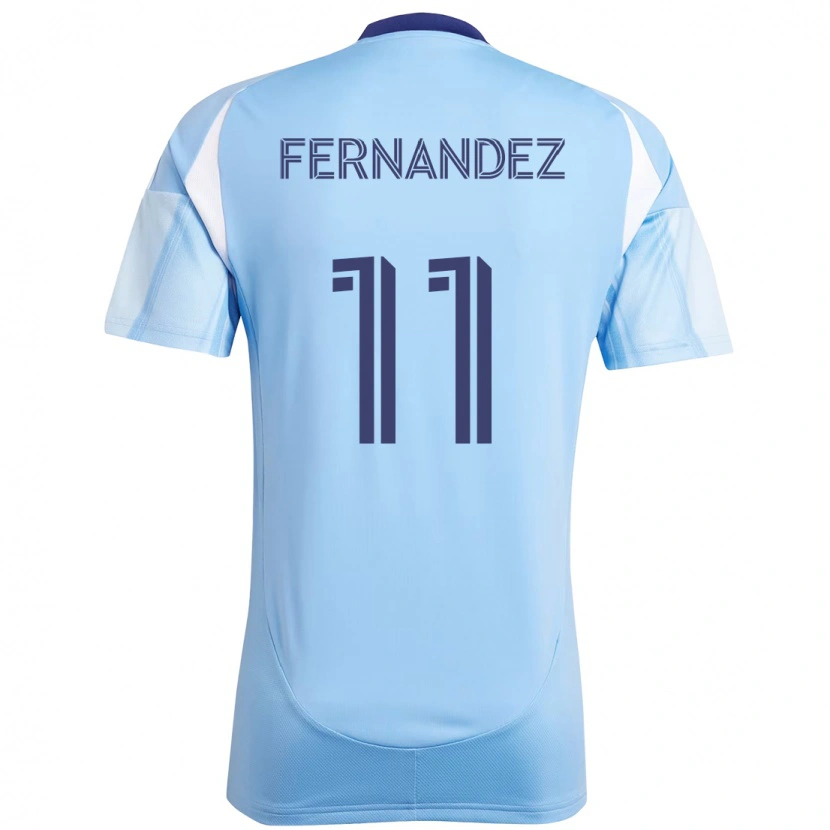 Danxen Mujer Camiseta Julián Fernández #11 Negro Azul Naranja 1ª Equipación 2025/26 La Camisa