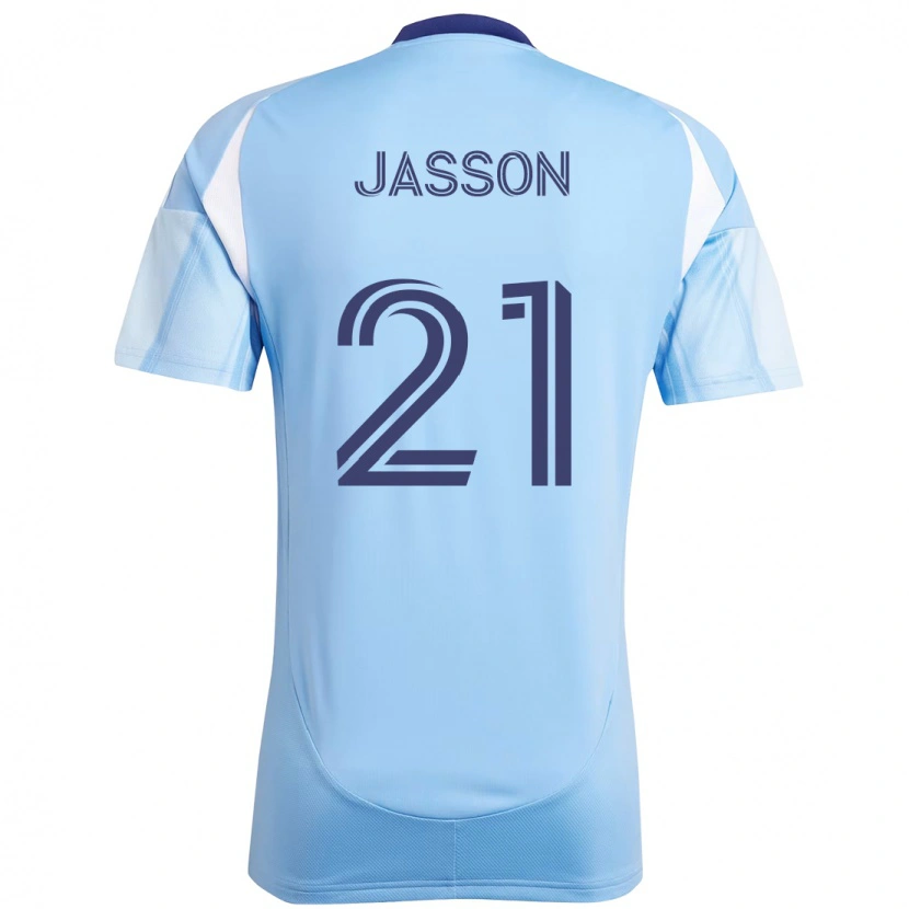 Danxen Mujer Camiseta Andres Jasson #21 Negro Azul Naranja 1ª Equipación 2025/26 La Camisa