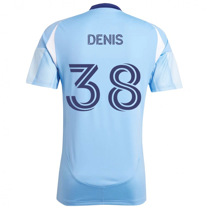 Danxen Mujer Camiseta John Denis #38 Negro Azul Naranja 1ª Equipación 2025/26 La Camisa