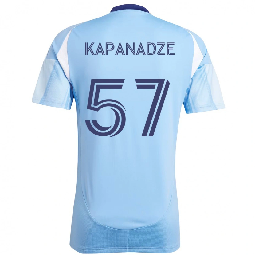 Danxen Mujer Camiseta Nicholas Kapanadze #57 Negro Azul Naranja 1ª Equipación 2025/26 La Camisa