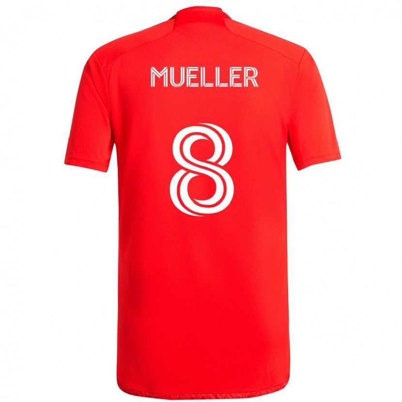 Danxen Mujer Camiseta Chris Mueller #8 Azul Celeste Claro Azul 1ª Equipación 2025/26 La Camisa