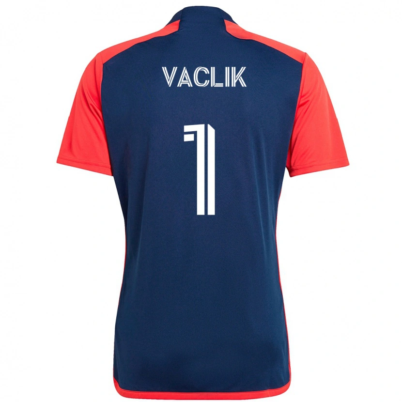 Danxen Mujer Camiseta Tomas Vaclik #1 Azul Rojo 1ª Equipación 2025/26 La Camisa