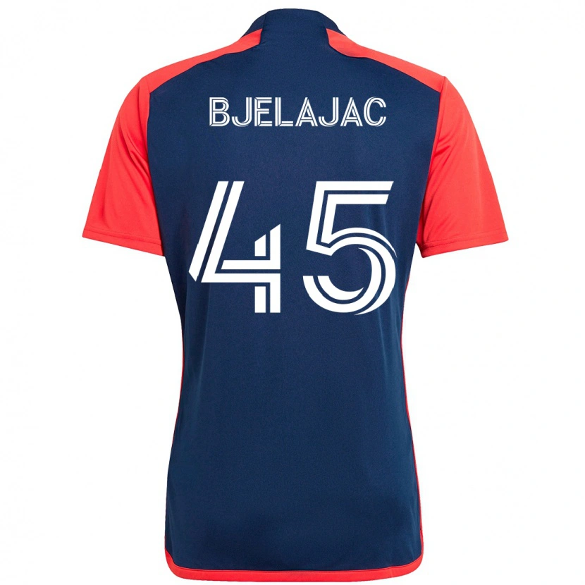 Danxen Mujer Camiseta Andrej Bjelajac #45 Azul Rojo 1ª Equipación 2025/26 La Camisa