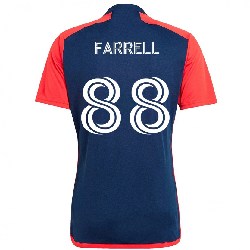 Danxen Mujer Camiseta Andrew Farrell #88 Azul Rojo 1ª Equipación 2025/26 La Camisa