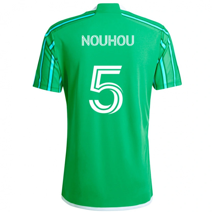 Danxen Mujer Camiseta Nouhou #5 Verde Blanco 1ª Equipación 2025/26 La Camisa