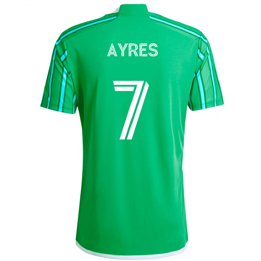 Danxen Mujer Camiseta Melina Ayres #7 Verde Blanco 1ª Equipación 2025/26 La Camisa