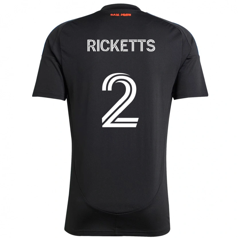 Danxen Mujer Camiseta Jamar Ricketts #2 Blanco Rojo 1ª Equipación 2025/26 La Camisa