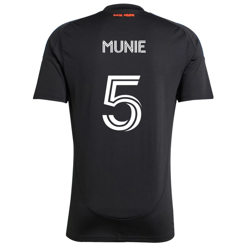Danxen Mujer Camiseta Daniel Munie #5 Negro Azul Oscuro 1ª Equipación 2025/26 La Camisa