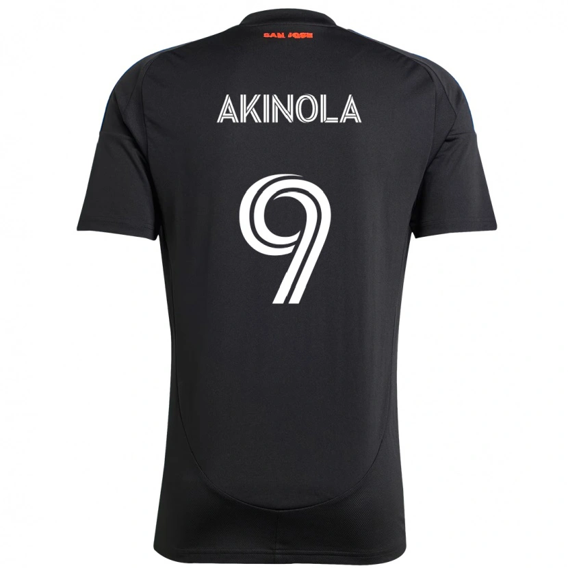 Danxen Mujer Camiseta Ayo Akinola #9 Blanco Rojo 1ª Equipación 2025/26 La Camisa