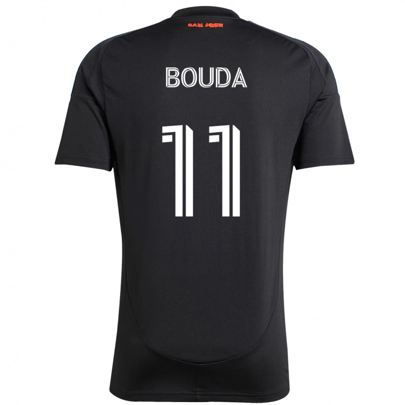 Danxen Mujer Camiseta Ousseni Bouda #11 Blanco Rojo 1ª Equipación 2025/26 La Camisa