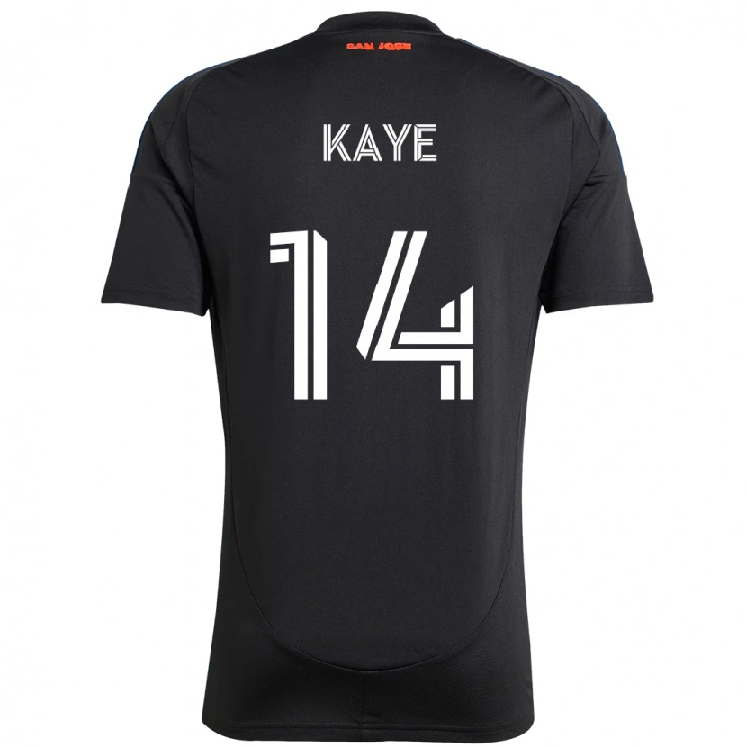 Danxen Mujer Camiseta Mark-Anthony Kaye #14 Blanco Rojo 1ª Equipación 2025/26 La Camisa