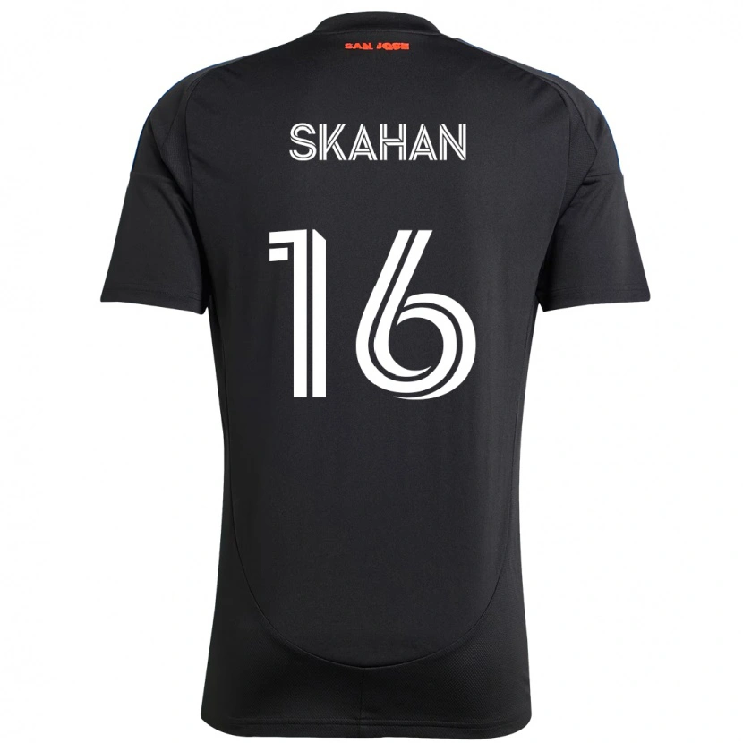 Danxen Mujer Camiseta Jack Skahan #16 Blanco Rojo 1ª Equipación 2025/26 La Camisa