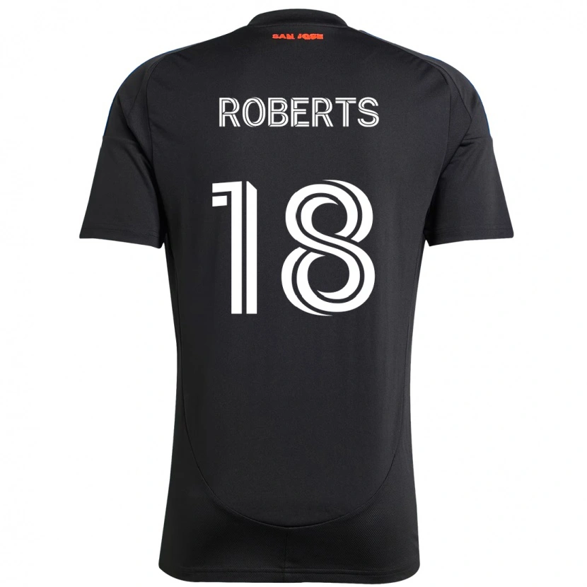 Danxen Mujer Camiseta Reid Roberts #18 Negro Azul Oscuro 1ª Equipación 2025/26 La Camisa