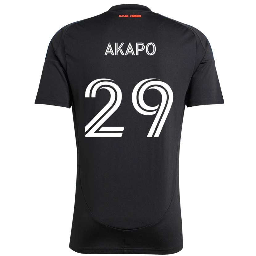 Danxen Mujer Camiseta Carlos Akapo #29 Blanco Rojo 1ª Equipación 2025/26 La Camisa