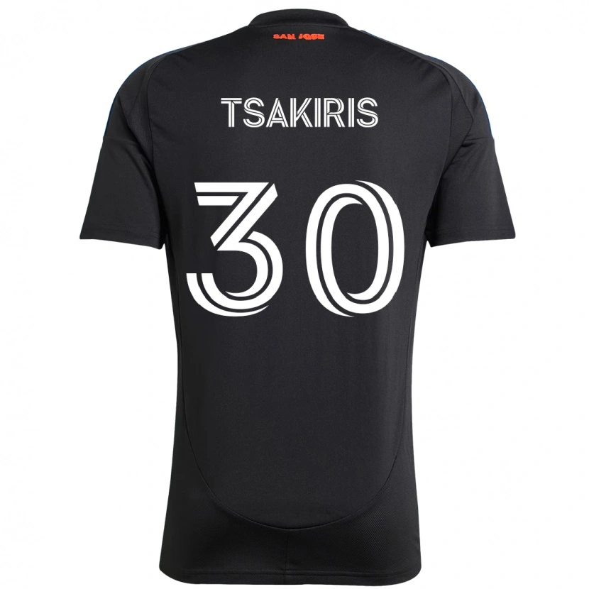 Danxen Mujer Camiseta Niko Tsakiris #30 Blanco Rojo 1ª Equipación 2025/26 La Camisa