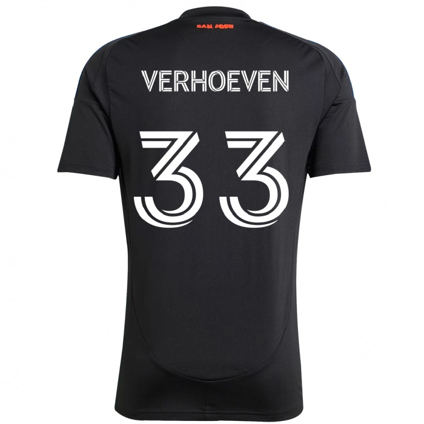 Danxen Mujer Camiseta Oscar Verhoeven #33 Blanco Rojo 1ª Equipación 2025/26 La Camisa