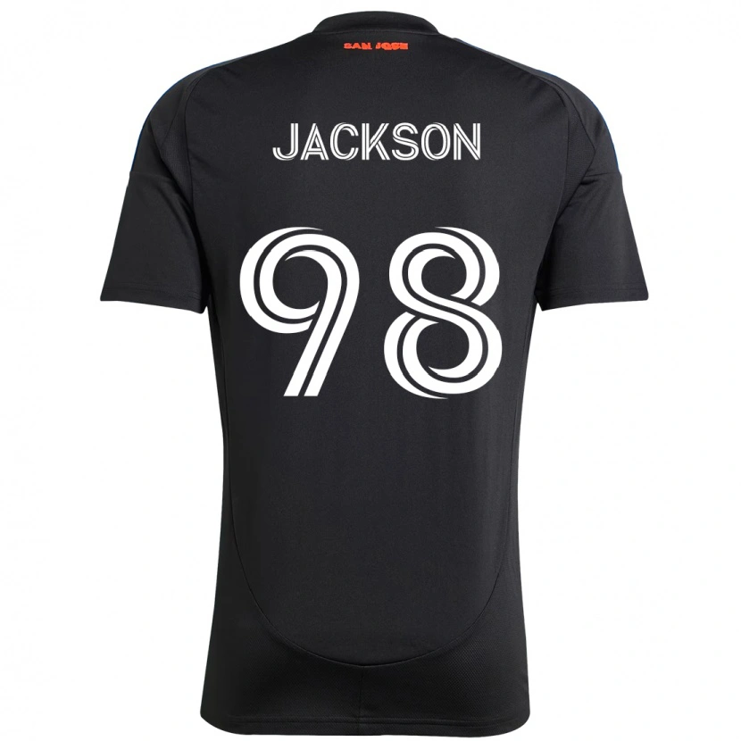 Danxen Mujer Camiseta Jacob Jackson #98 Blanco Rojo 1ª Equipación 2025/26 La Camisa