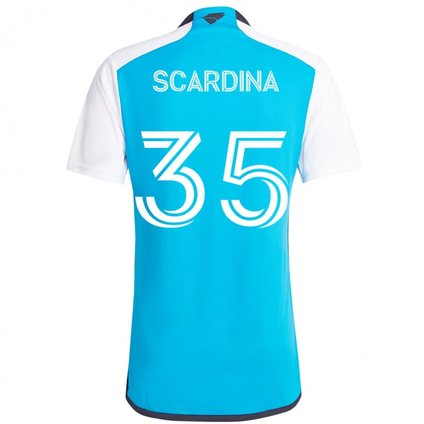 Danxen Mujer Camiseta Nick Scardina #35 Negro Blanco 1ª Equipación 2025/26 La Camisa