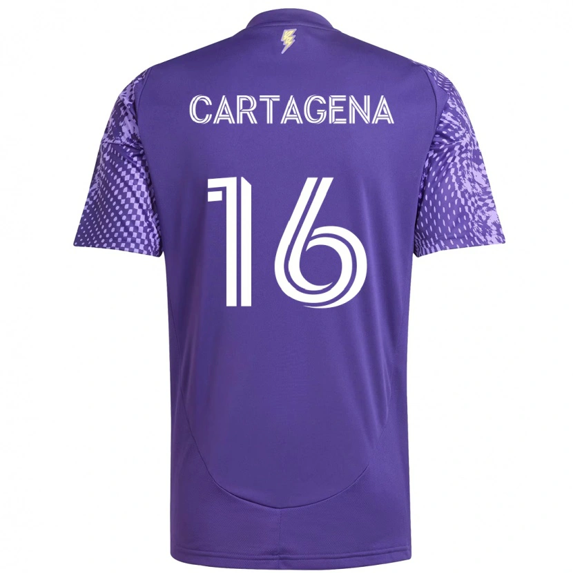 Danxen Mujer Camiseta Wilder Cartagena #16 Blanco Morado 1ª Equipación 2025/26 La Camisa