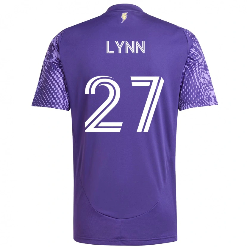 Danxen Mujer Camiseta Jack Lynn #27 Blanco Morado 1ª Equipación 2025/26 La Camisa