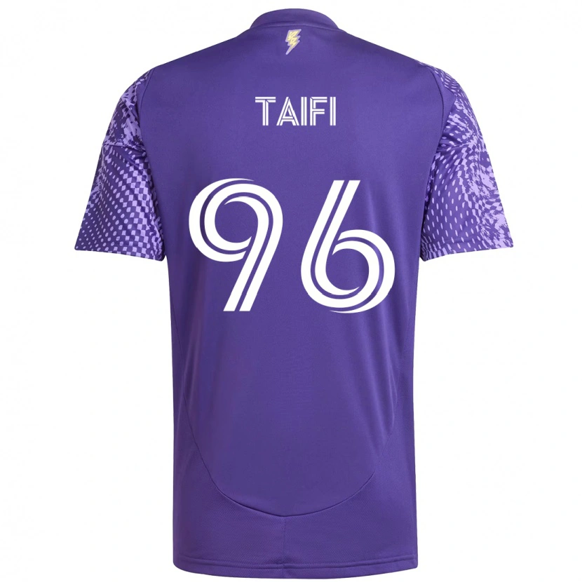 Danxen Mujer Camiseta Zakaria Taifi #96 Morado Blanco 1ª Equipación 2025/26 La Camisa