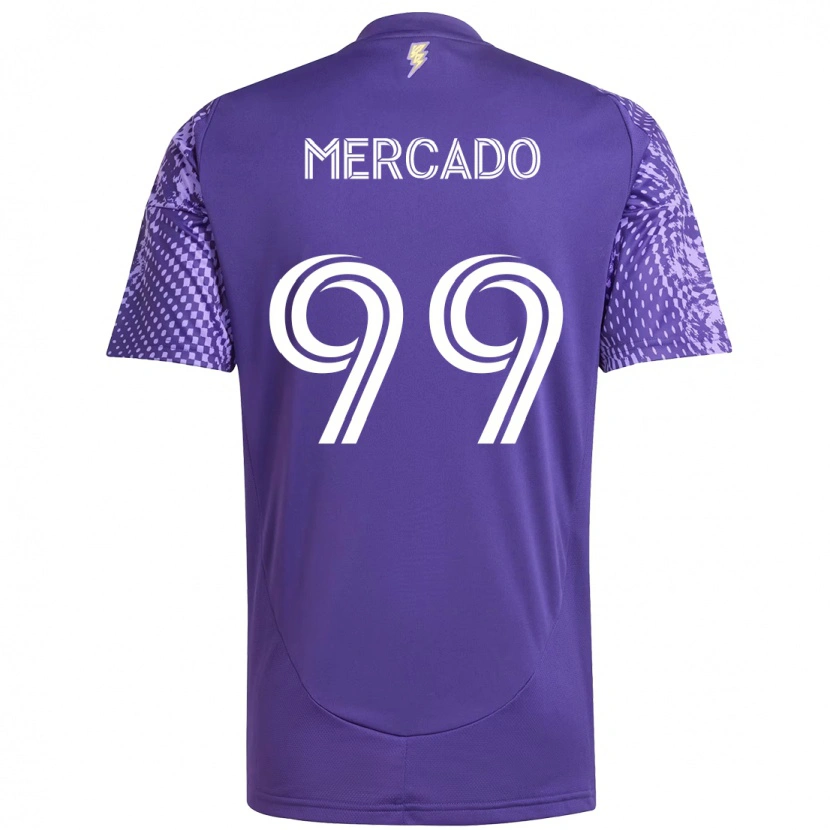 Danxen Mujer Camiseta Carlos Mercado #99 Blanco Morado 1ª Equipación 2025/26 La Camisa