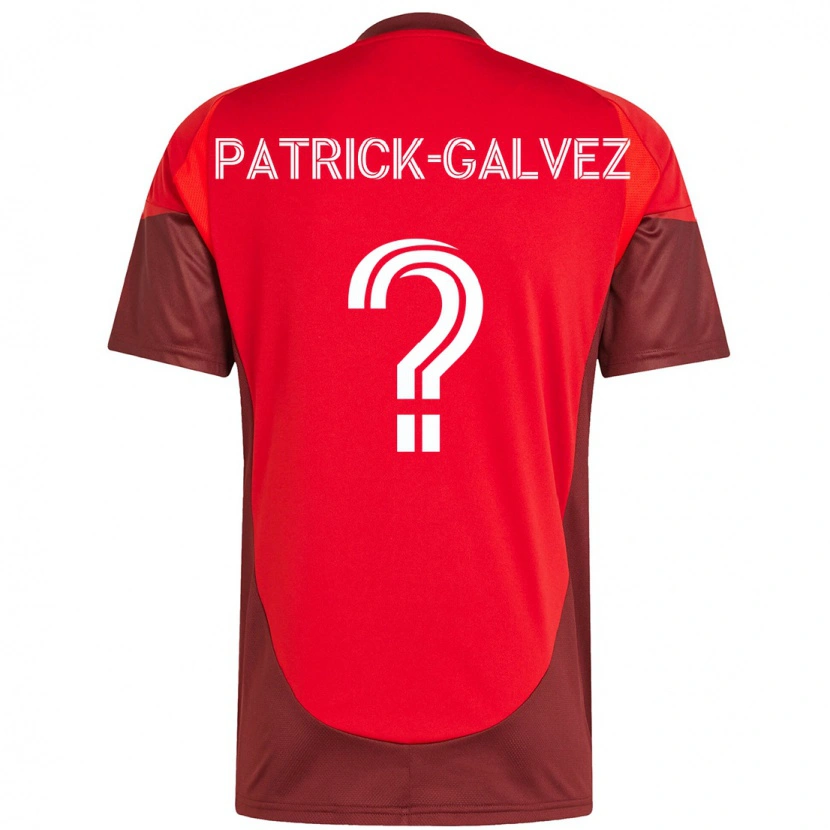 Danxen Mujer Camiseta Pablo Patrick-Galvez #0 Blanco Rojo 1ª Equipación 2025/26 La Camisa