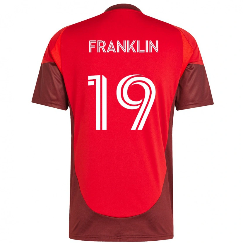 Danxen Mujer Camiseta Kobe Franklin #19 Blanco Rojo 1ª Equipación 2025/26 La Camisa