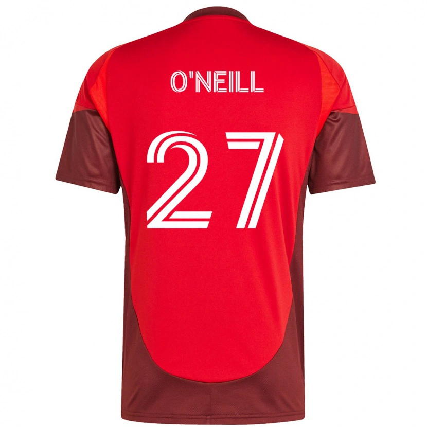 Danxen Mujer Camiseta Shane O'neill #27 Rojo Blanco 1ª Equipación 2025/26 La Camisa