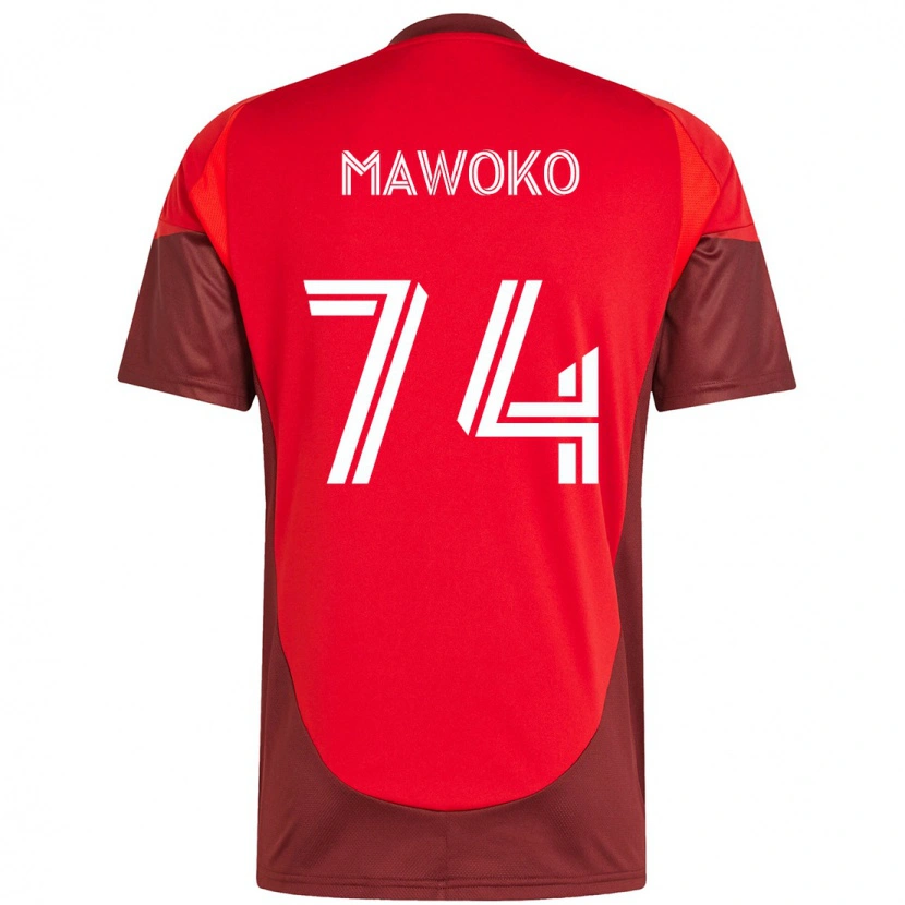 Danxen Mujer Camiseta Kundai Mawoko #74 Blanco Rojo 1ª Equipación 2025/26 La Camisa