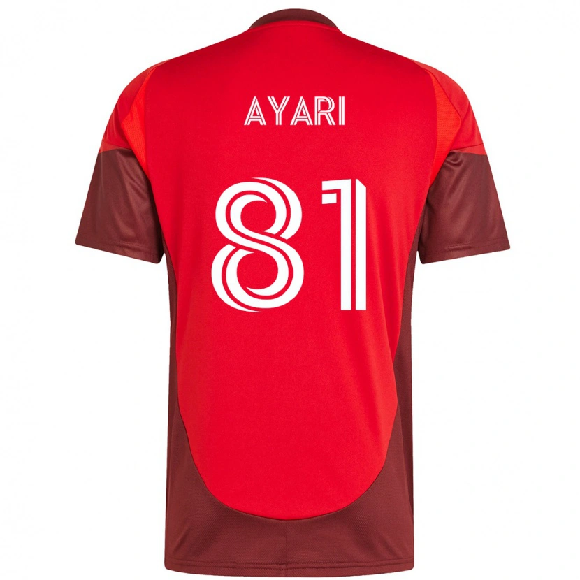 Danxen Mujer Camiseta Hassan Ayari #81 Blanco Rojo 1ª Equipación 2025/26 La Camisa