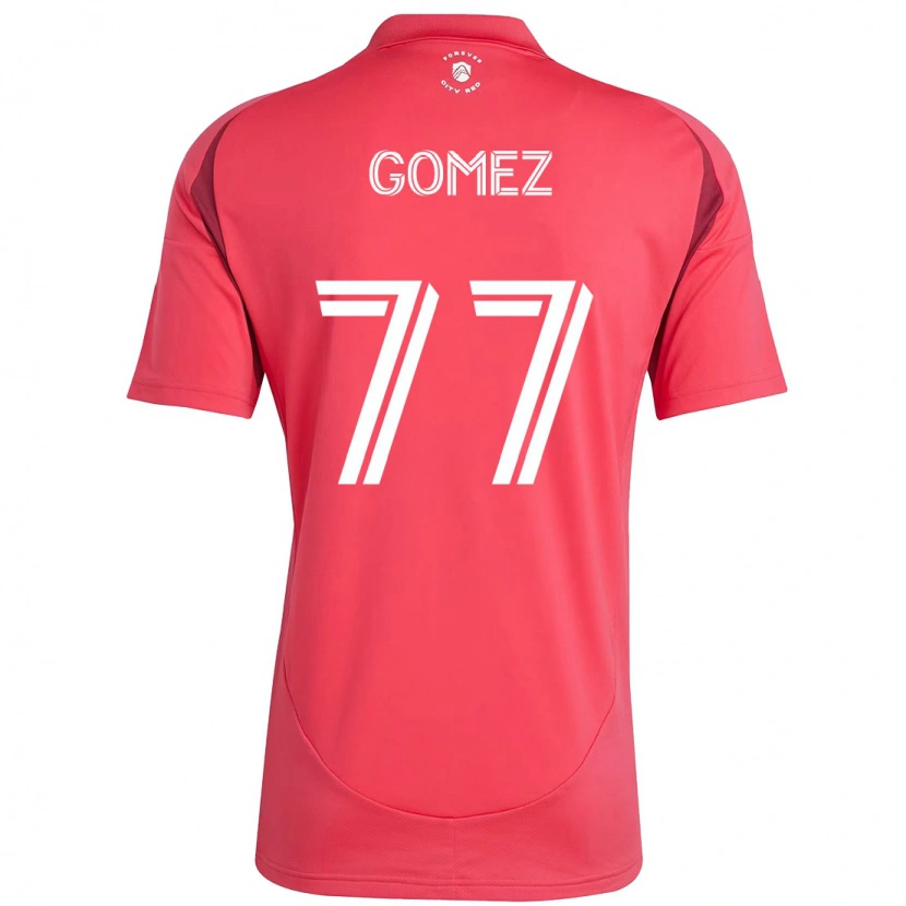 Danxen Mujer Camiseta Sam Gomez #77 Magenta Blanco 1ª Equipación 2025/26 La Camisa