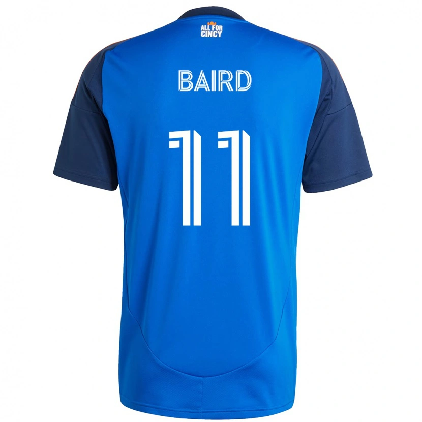 Danxen Mujer Camiseta Corey Baird #11 Blanco Azul Naranja 1ª Equipación 2025/26 La Camisa