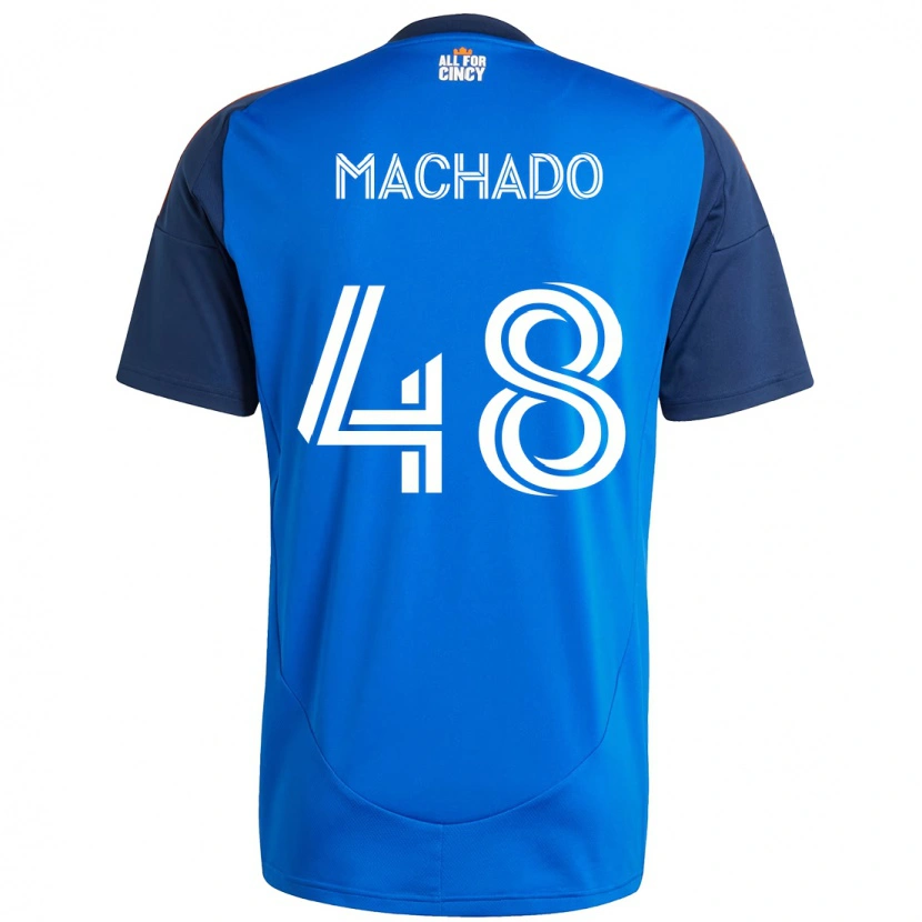 Danxen Mujer Camiseta Juan Machado #48 Blanco Azul Naranja 1ª Equipación 2025/26 La Camisa