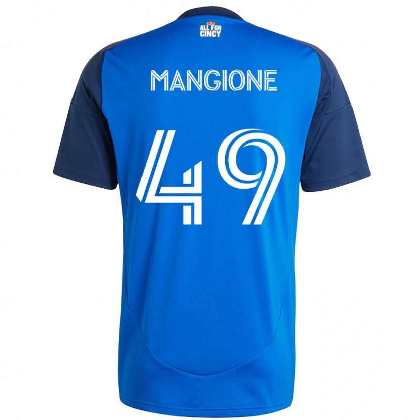Danxen Mujer Camiseta Peter Mangione #49 Blanco Azul Naranja 1ª Equipación 2025/26 La Camisa