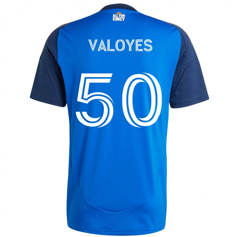 Danxen Mujer Camiseta Yeiner Valoyes #50 Blanco Azul Naranja 1ª Equipación 2025/26 La Camisa