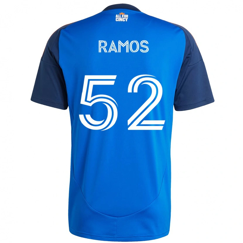Danxen Mujer Camiseta Yair Ramos #52 Blanco Azul Naranja 1ª Equipación 2025/26 La Camisa